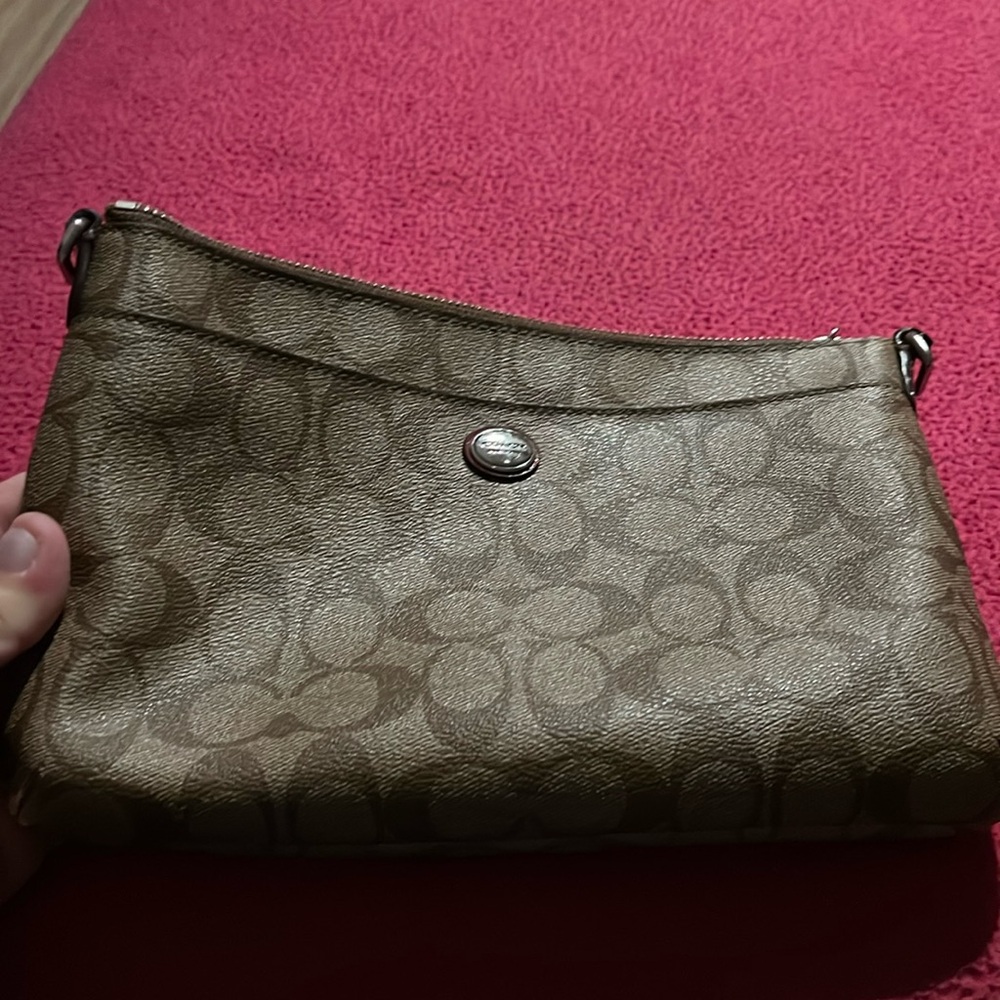 Coach Brown 10x7 Wristlet